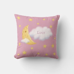 Coussin Lune Cheesy & Étoiles Fluffy Cloud Personnalisé Ro