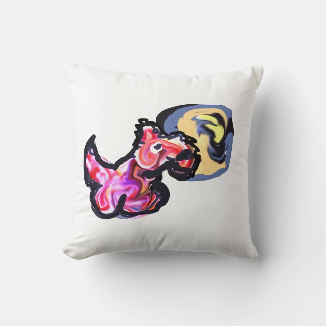 Coussin Lune de lumière de loup  (Recto)