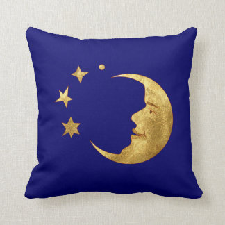 Coussin Lune et étoiles