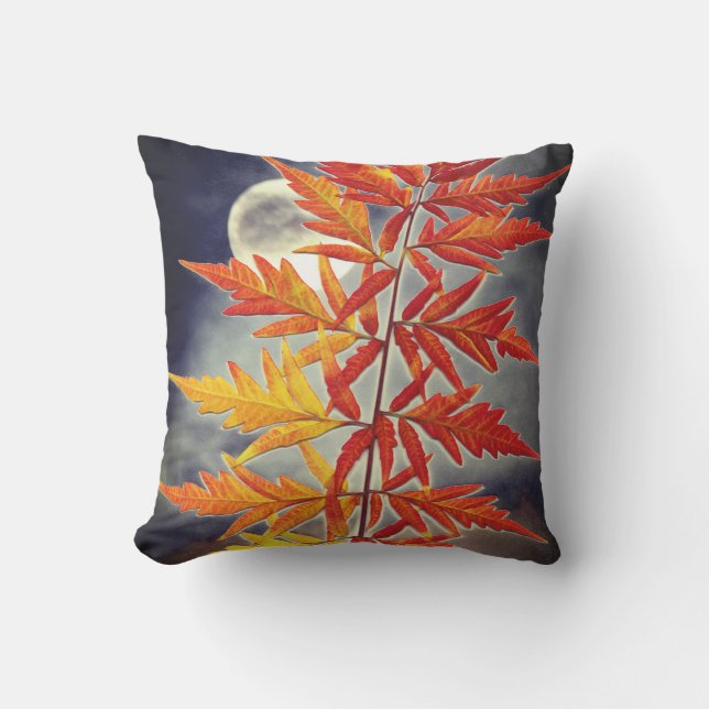 Coussin Lune et Feuille (Recto)