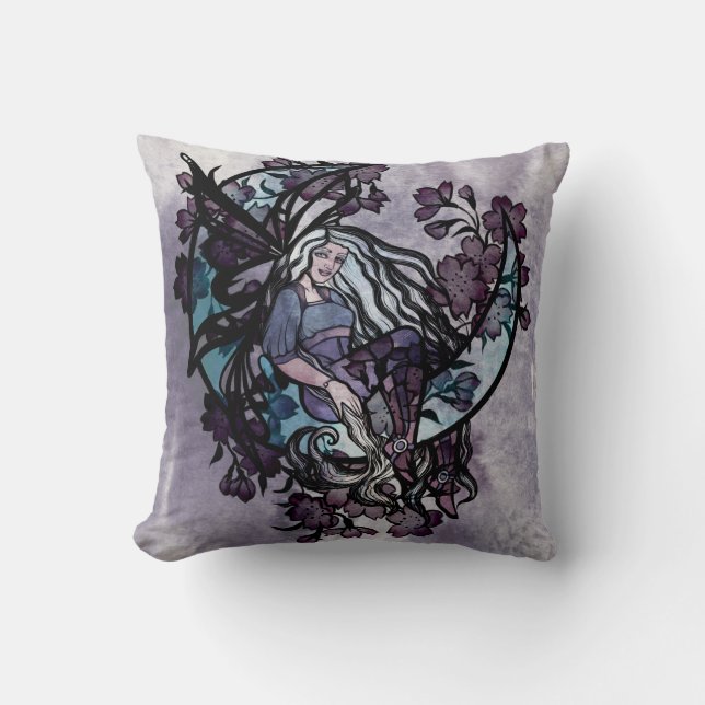Coussin Lune Fée Enfant Fées Lune Enfant déesse lune (Recto)