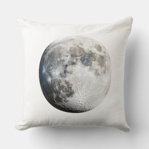 Coussin 🌕 Lune Réaliste : Le Mystère Lunaire en Haute Rés