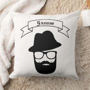 Coussin Lunettes Casquette Handlebar Moustache Beille