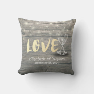 Coussin Lunettes de Champagne wedding shower Chaîne de boi