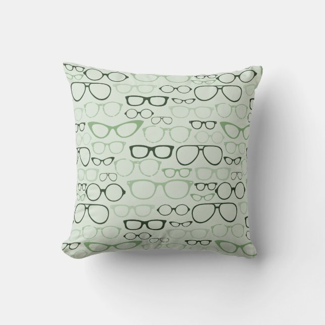 Coussin Lunettes de rappel à la menthe (Recto)