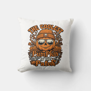 Coussin Lunettes de soleil Coolest Pumpkin Patch Halloween