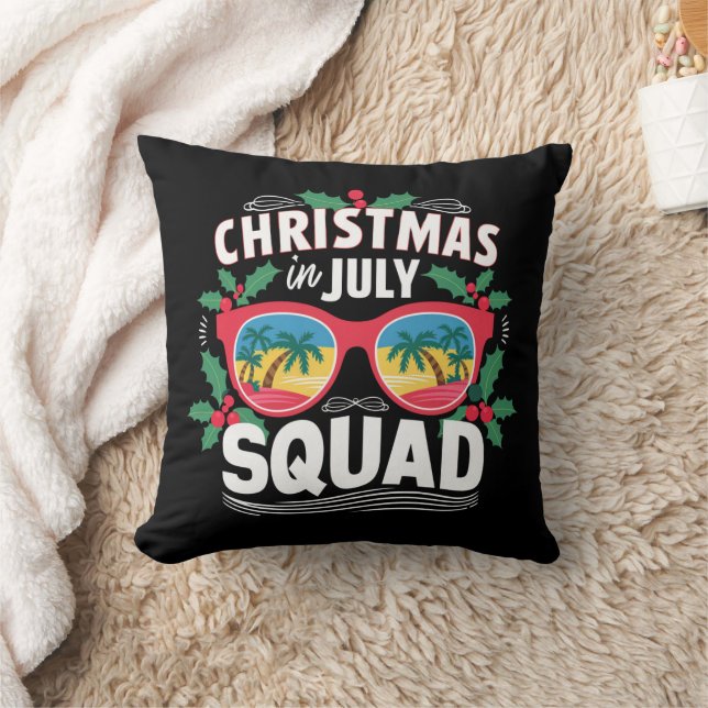 Coussin Lunettes de soleil de l'équipe de Noël en juillet  (Couverture)