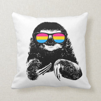 Coussin Lunettes de soleil Pansexual de drapeau de paresse
