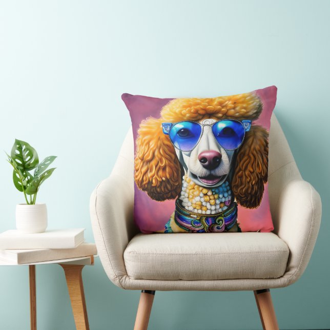 Coussin Lunettes de soleil surdimensionnées Chien de canic (Chaise)