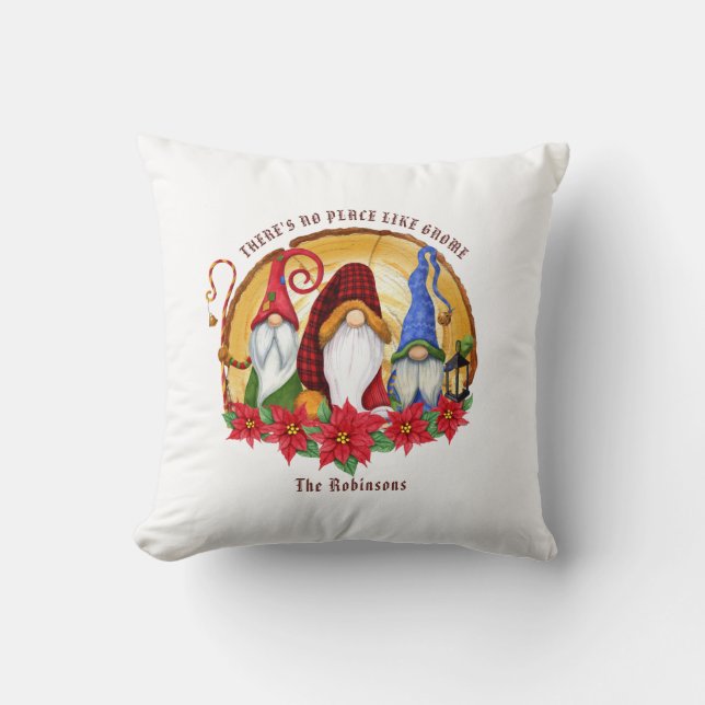 Coussin Lutin de Noël nordique (Recto)