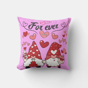Coussin Lutins Amoureux For Ever 2 message d'amour rose