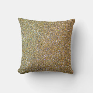 Coussin Luxe Faux Gold Design Jeu d'oreiller