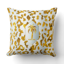 Luxe Gold Palm Safari Chic Décor