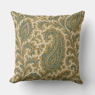 Coussin LuxeLayers Paisley Elégance Jeu d'oreiller Turquoi