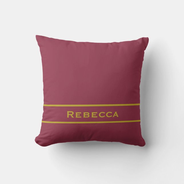 Coussin Luxueux Monogramme rouge uni rouge rouge (Recto)