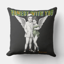 Luxury Angel Couple Art Collection Throw Pillow