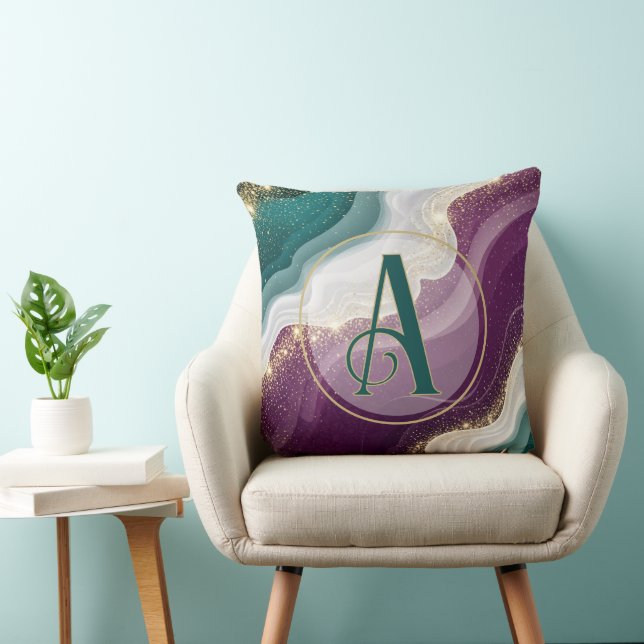 Coussin Luxury Gold Glitter Marble Pattern (Chaise)