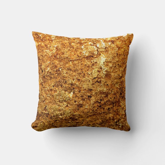 Coussin Luxury gold texture. (Recto)