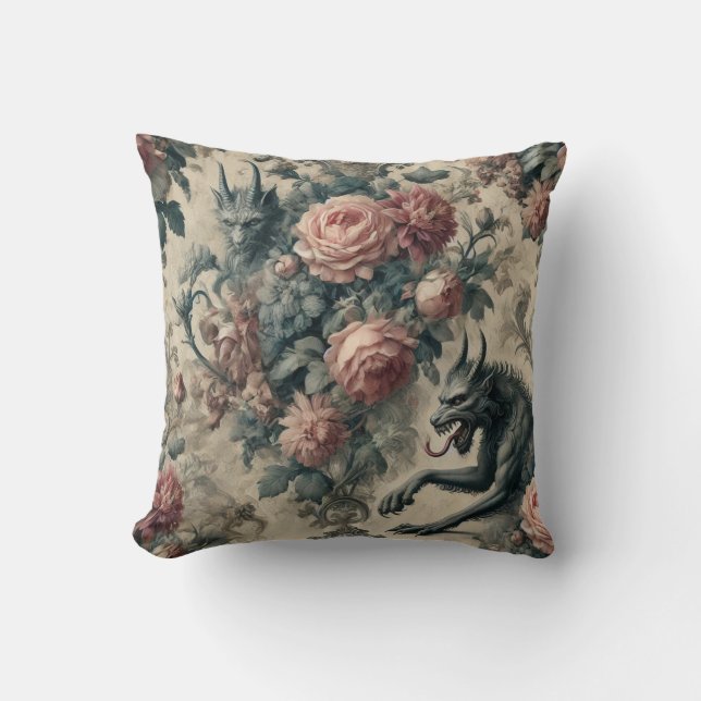 Coussin Lycans & Berceuses - Gothique Conception Victorien (Recto)
