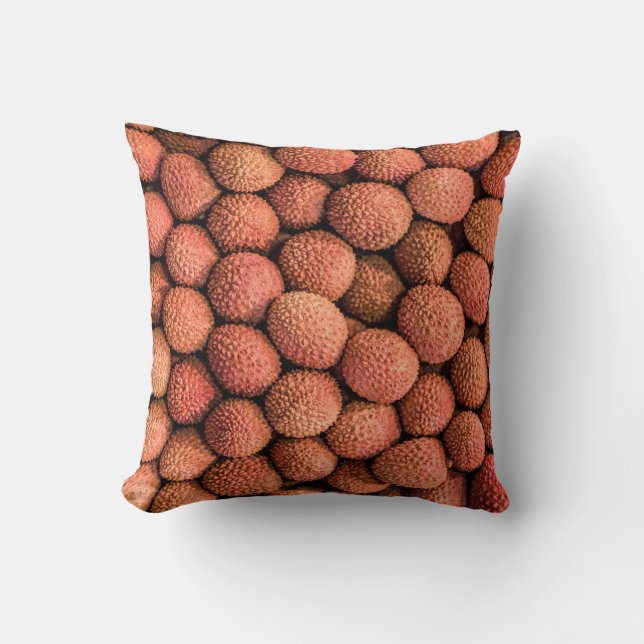 Coussin Lychee or Litchi fruit vegan et vegetarian (Recto)