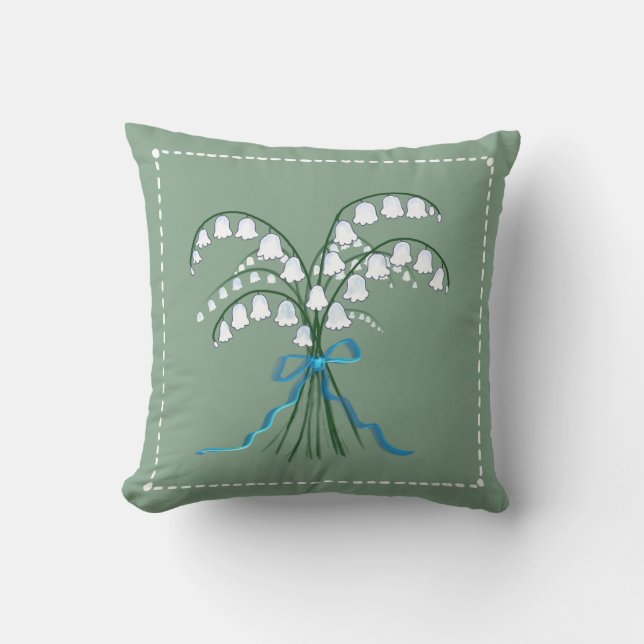 Coussin Lys de la vallée Jeu d'oreiller (Recto)