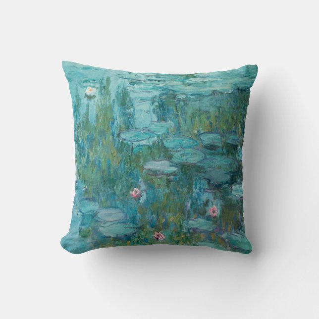 Coussin Lys d'eau (par Claude Monet, 1915) (Recto)