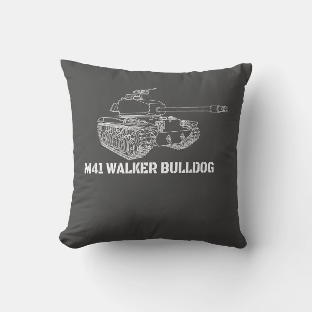 Coussin M41 Walker Bulldog American Light Army Tank Don (Recto)