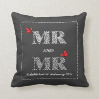 M. et M. White Lace Word Art Papillons rouges