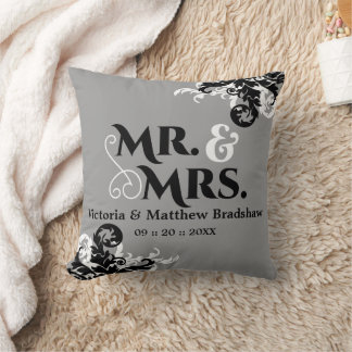 Coussin M. et Mme Mariage Couleur Arrière - plan personnal