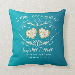 Coussin M. et Mme Together Forever   personnalisent