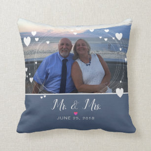 Coussin M. & Mme Photo Keepsaké Mariage