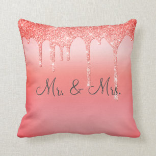 Coussin M. & Mme Pretty Mariage de Parties scintillant Kee
