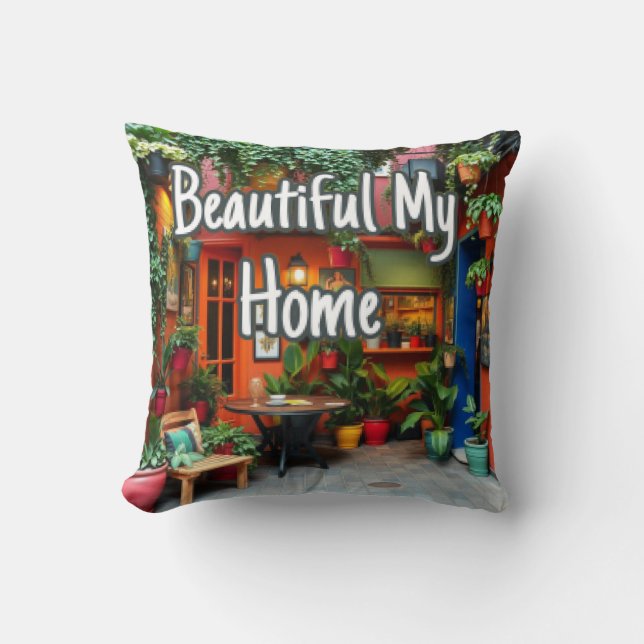 Coussin Ma Belle Maison  (Recto)
