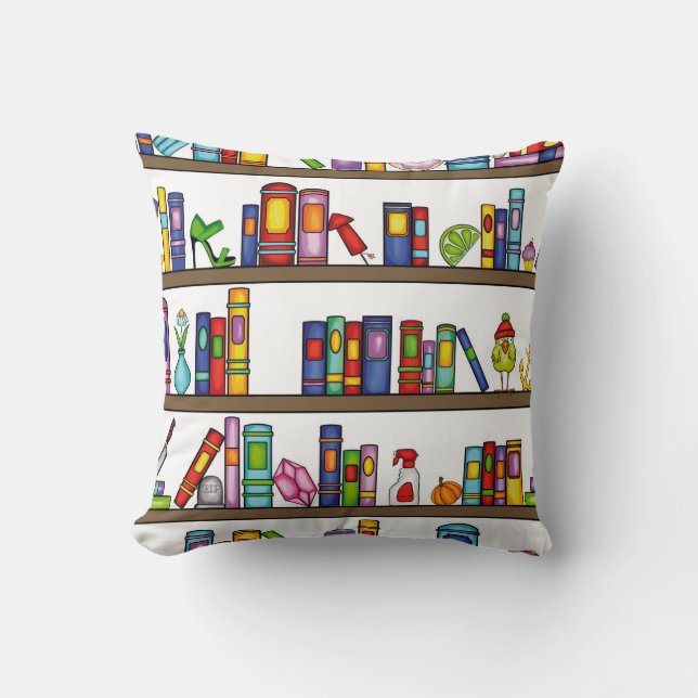 Coussin Ma bibliothèque (Recto)