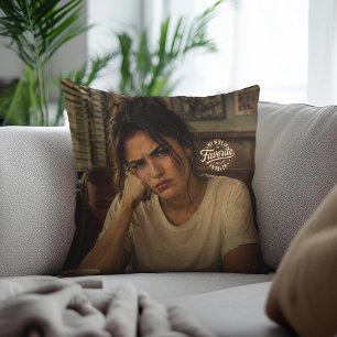 Coussin Ma femme est mon problème préféré Photo et texte p