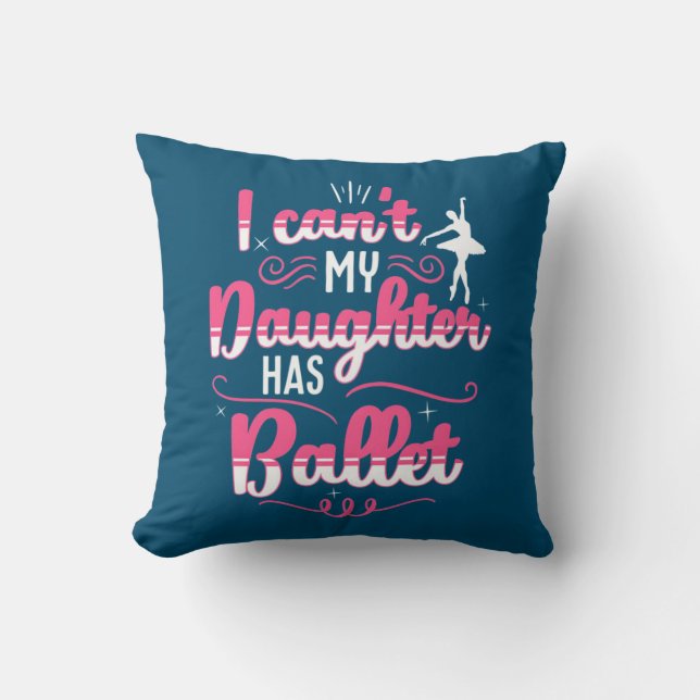 Coussin Ma Fille A Du Ballon (Recto)