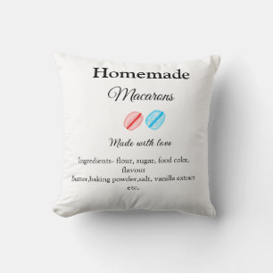 Coussin Macarons faits maison ajoutez des ingrédients fait