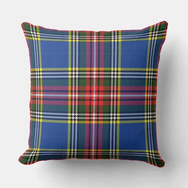 Coussin MacBeth Tartan moderne Plaid écossais coloré  (Recto)