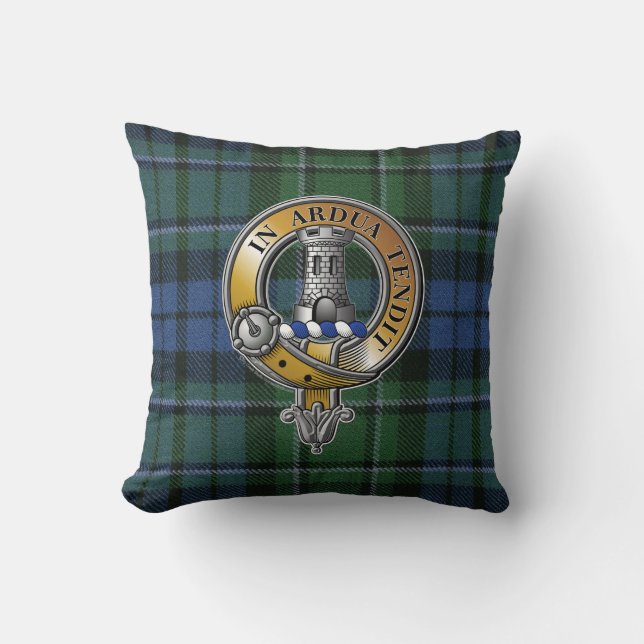 Coussin MacCallum Tartan & Badge (Recto)