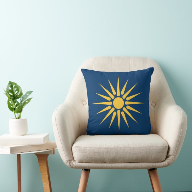 Coussin Macedonia Flag on MoJo Pillow (Chaise)