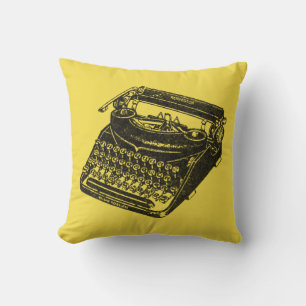 Coussin Machine à écrire Vintage de luxe sans bruit
