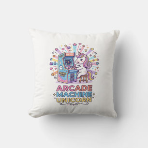 Coussin Machine de jeux vidéo licorne Impression licorne P