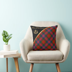 Coussin MacPherson Tartan Throw Pillow