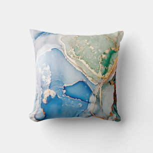 Coussin Macro Nuages. Ciel et couleurs blanches Taches. Tr