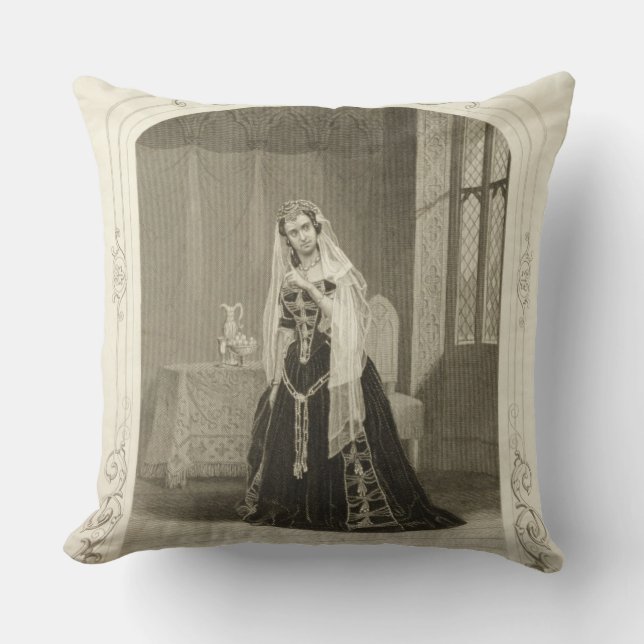 Coussin Madame Celeste en tant que princesse Katherine, Sc (Recto)