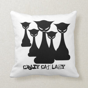 Coussin Madame folle de chat