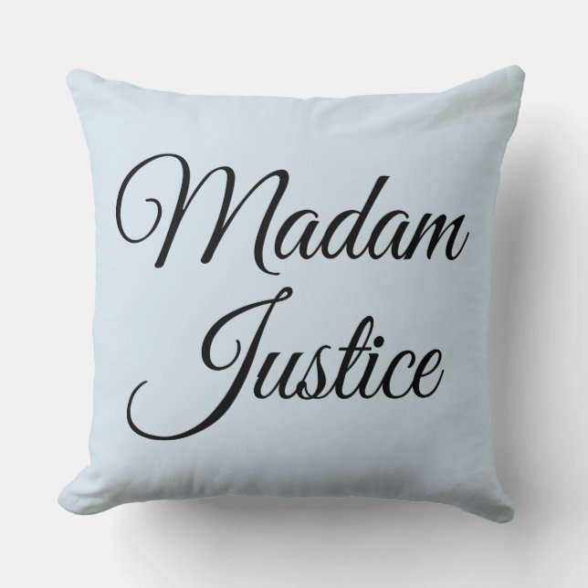 Coussin Madame la Justice (Recto)