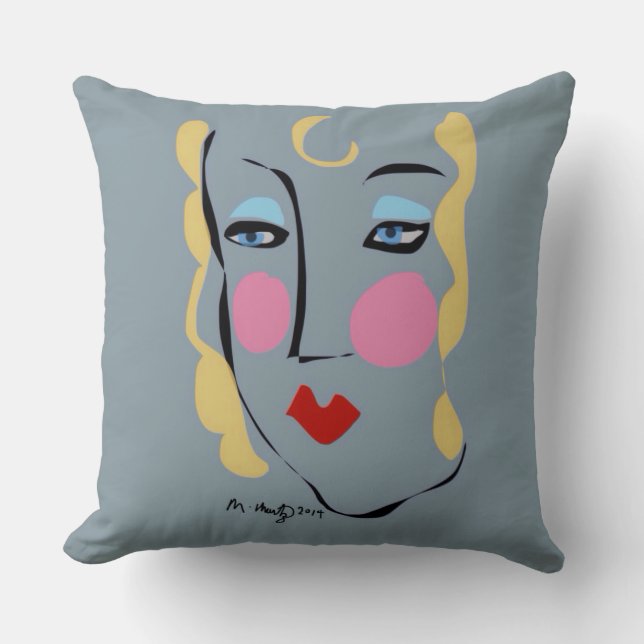 Coussin Madeleine était folle pour Matisse (Recto)