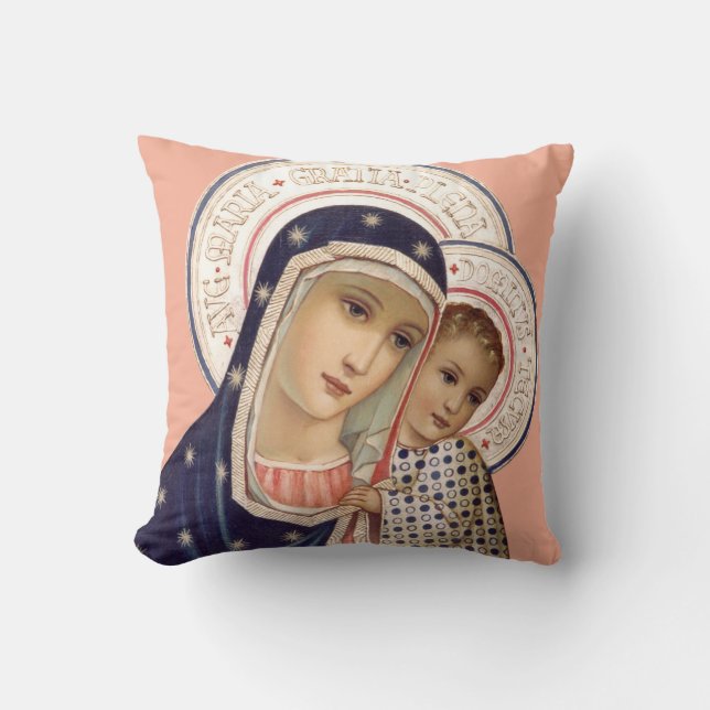 Coussin Madone et Enfant (Recto)