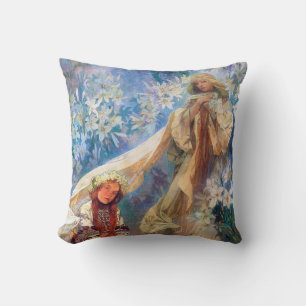 Coussin Madonna de la Lily, Mucha